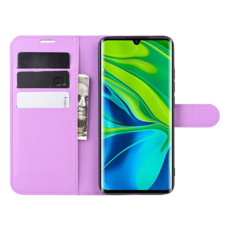 For Xiaomi Mi Note 10 / Note 10 Pro / CC9 Pro Litchi Texture Horizontal Flip Protective Case with Holder & Card Slots & Wallet
