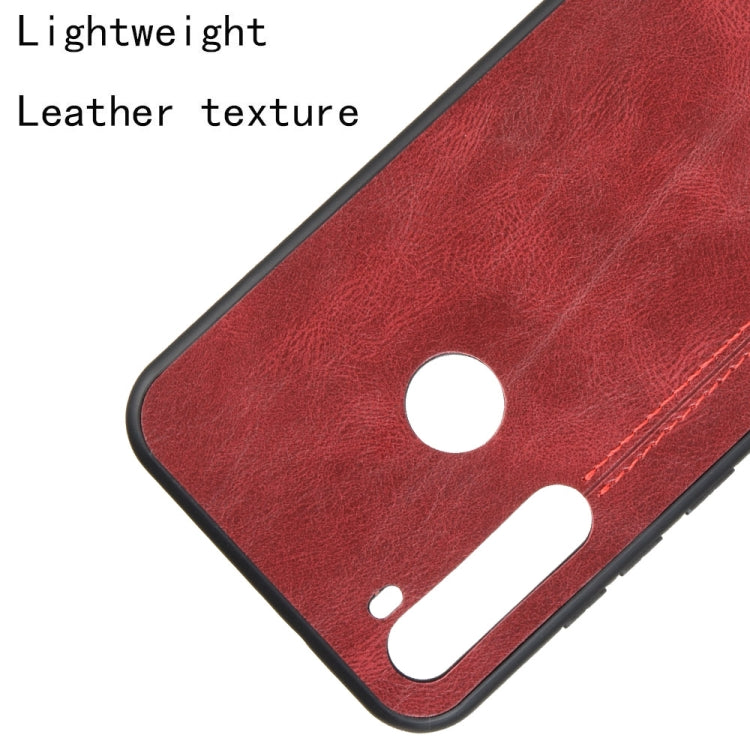 For Xiaomi Redmi Note 8T Shockproof Sewing Cow Pattern Skin PC + PU + TPU Case