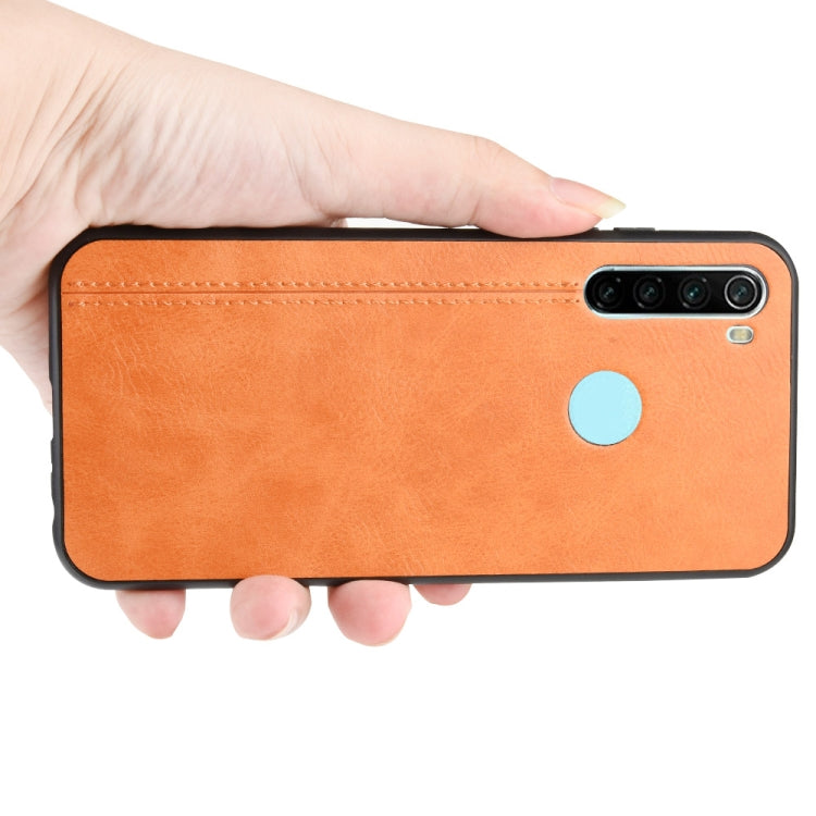 For Xiaomi Redmi Note 8T Shockproof Sewing Cow Pattern Skin PC + PU + TPU Case