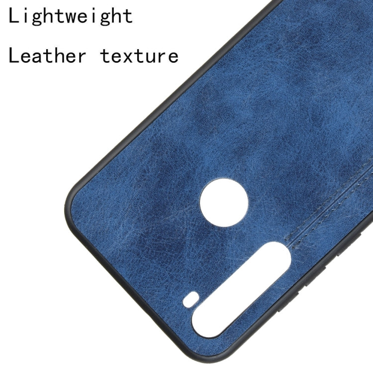 For Xiaomi Redmi Note 8T Shockproof Sewing Cow Pattern Skin PC + PU + TPU Case