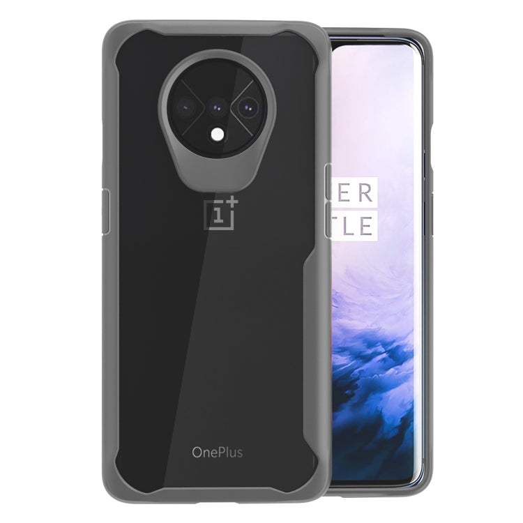 For OnePlus 7T Transparent PC + TPU Full Coverage Shockproof Protective Case