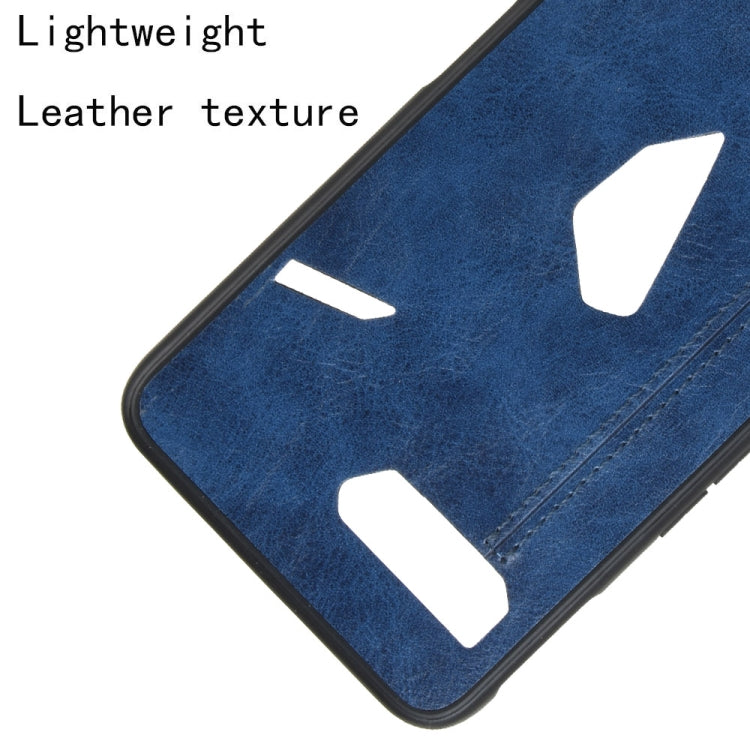 For Asus ROG Phone II ZS660KL Shockproof Sewing Cow Pattern Skin PC + PU + TPU Case