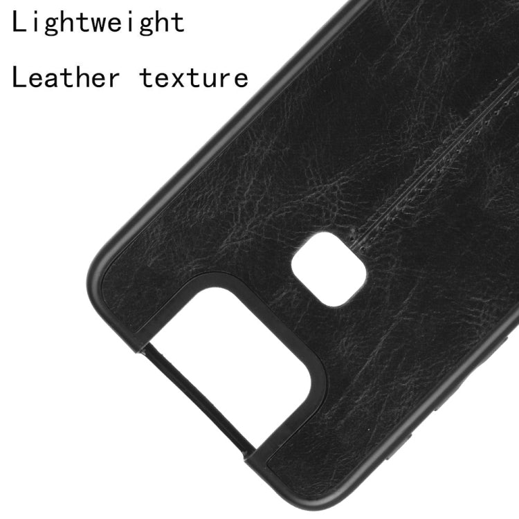 For Asus Zenfone 6 ZS630KL Shockproof Sewing Cow Pattern Skin PC + PU + TPU Case