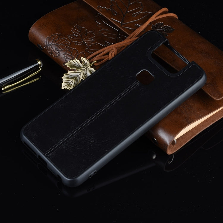 For Asus Zenfone 6 ZS630KL Shockproof Sewing Cow Pattern Skin PC + PU + TPU Case