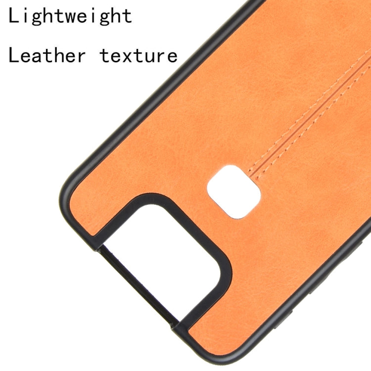 For Asus Zenfone 6 ZS630KL Shockproof Sewing Cow Pattern Skin PC + PU + TPU Case