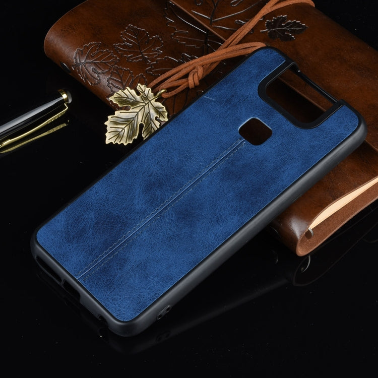 For Asus Zenfone 6 ZS630KL Shockproof Sewing Cow Pattern Skin PC + PU + TPU Case