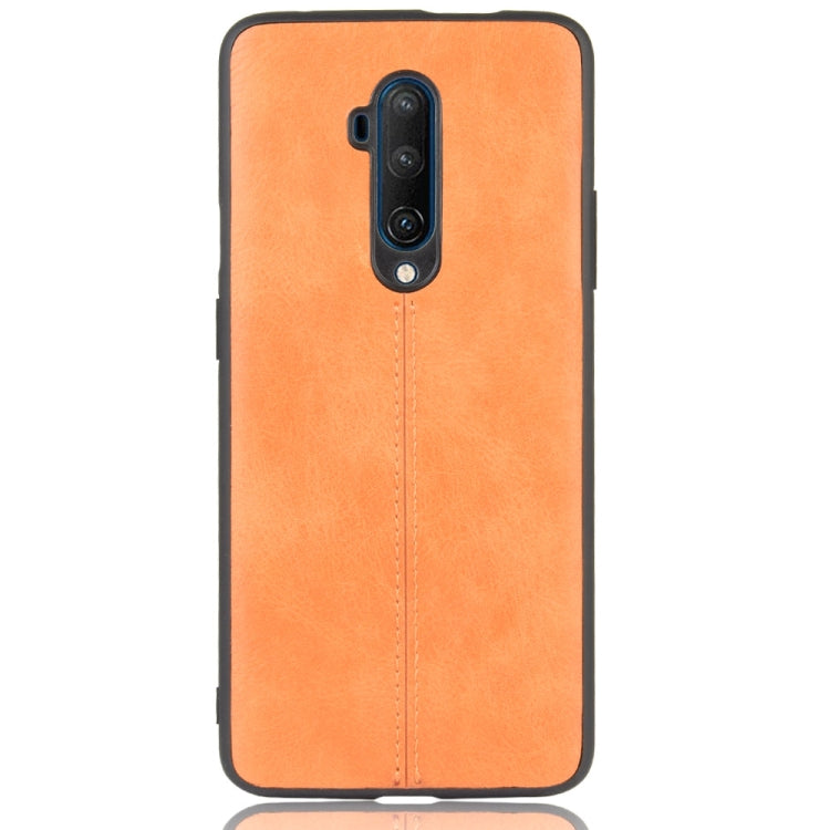 For OnePlus 7T Pro Shockproof Sewing Cow Pattern Skin PC + PU + TPU Case