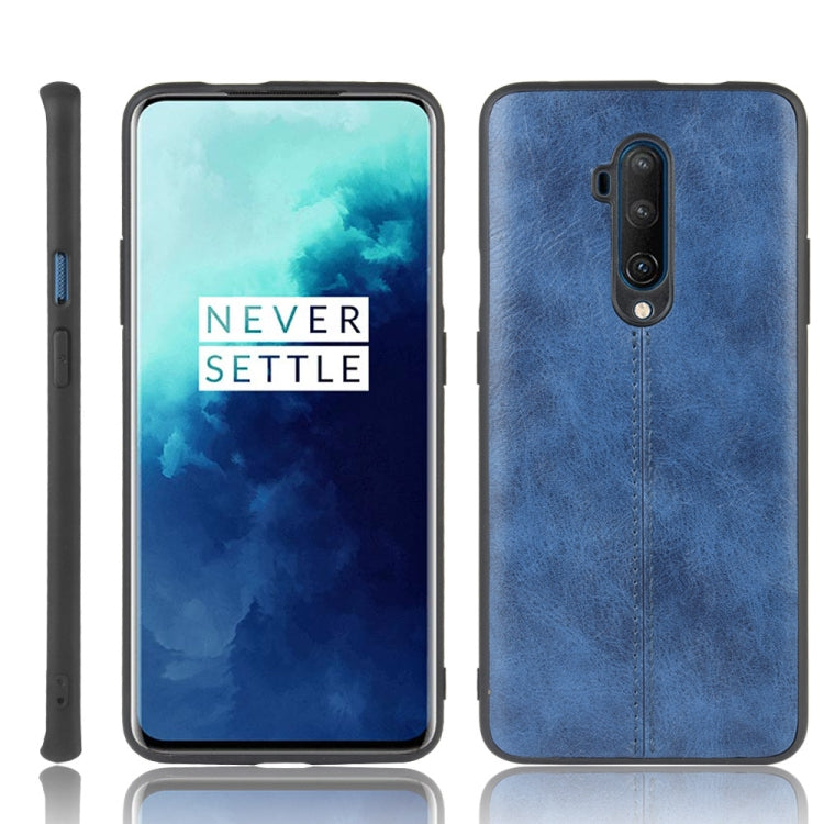 For OnePlus 7T Pro Shockproof Sewing Cow Pattern Skin PC + PU + TPU Case