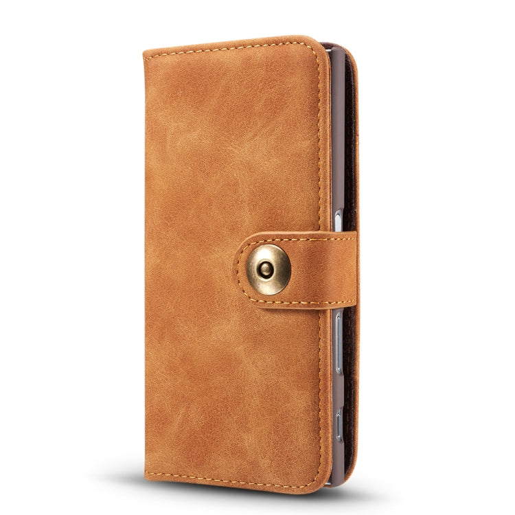 For?Sony Xperia X Compact ?Retro?Magnetic?Detachable?Horizontal?Flip?Leather?Case, ?with?Card?Slots?&?Wallet?&?Photo?Frame