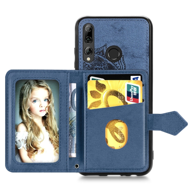 For Huawei Honor 9X Mandala Embossed Magnetic Cloth PU + TPU + PC Case with Holder & Card Slots & Wallet & Photo Frame & Strap