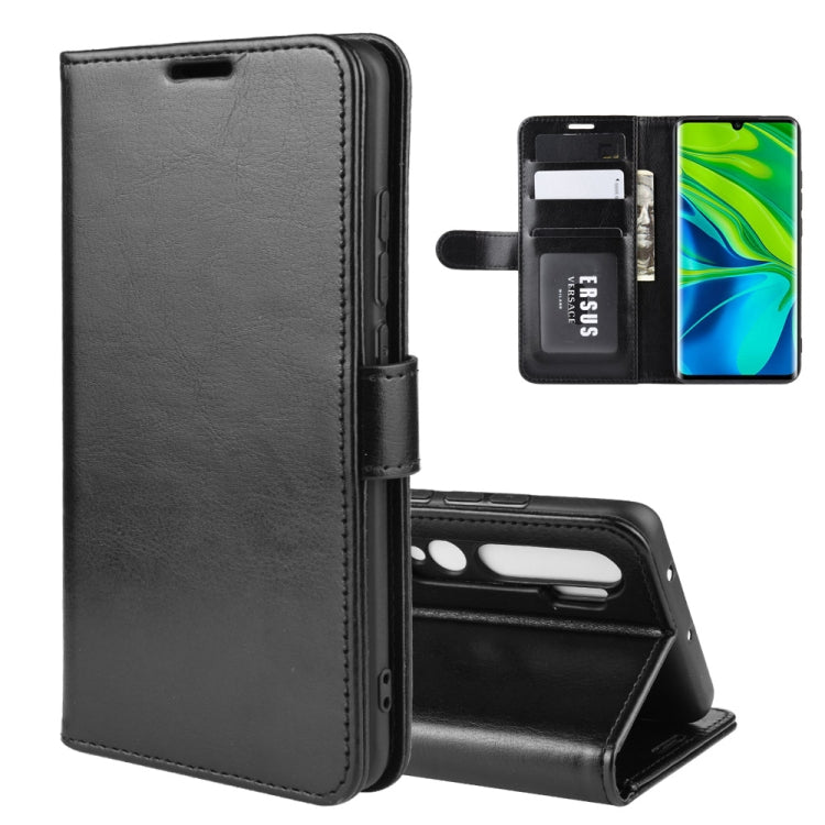 For Xiaomi Mi Note 10 / Note 10 Pro / CC9 Pro R64 Texture Single Horizontal Flip Protective Case with Holder & Card Slots & Wallet& Photo Frame