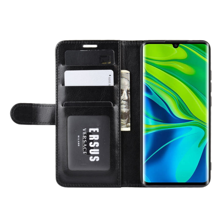 For Xiaomi Mi Note 10 / Note 10 Pro / CC9 Pro R64 Texture Single Horizontal Flip Protective Case with Holder & Card Slots & Wallet& Photo Frame