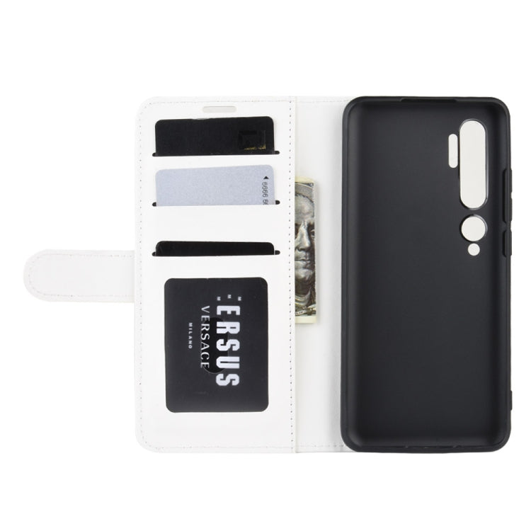 For Xiaomi Mi Note 10 / Note 10 Pro / CC9 Pro R64 Texture Single Horizontal Flip Protective Case with Holder & Card Slots & Wallet& Photo Frame