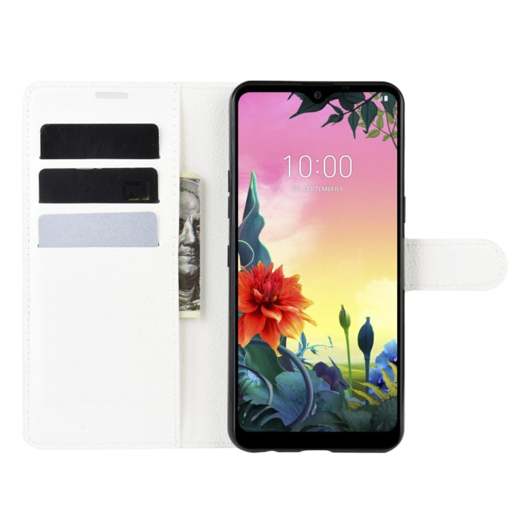 For LG K50S Litchi Texture Horizontal Flip Protective Case with Holder & Card Slots & Wallet