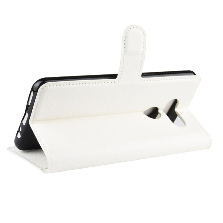 For LG K50S Litchi Texture Horizontal Flip Protective Case with Holder & Card Slots & Wallet