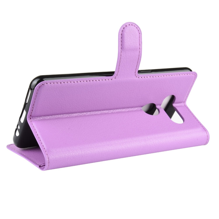 For LG K50S Litchi Texture Horizontal Flip Protective Case with Holder & Card Slots & Wallet