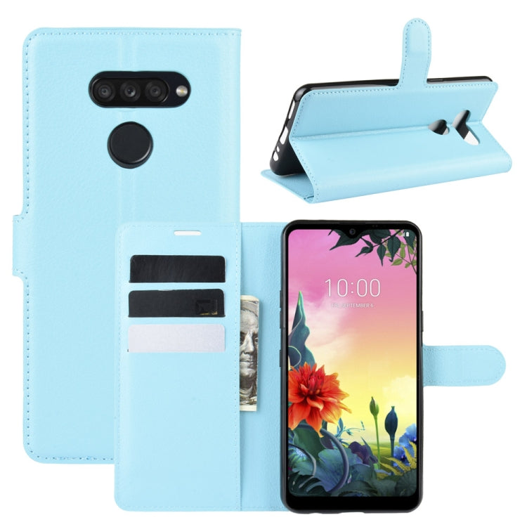 For LG K50S Litchi Texture Horizontal Flip Protective Case with Holder & Card Slots & Wallet