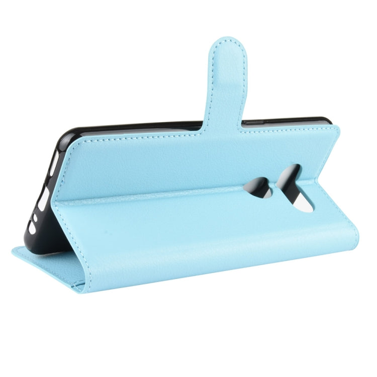 For LG K50S Litchi Texture Horizontal Flip Protective Case with Holder & Card Slots & Wallet