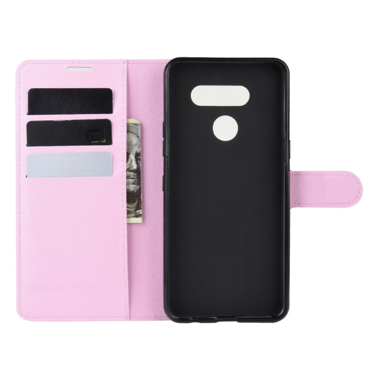 For LG K50S Litchi Texture Horizontal Flip Protective Case with Holder & Card Slots & Wallet