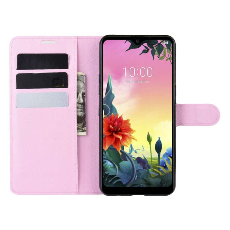 For LG K50S Litchi Texture Horizontal Flip Protective Case with Holder & Card Slots & Wallet