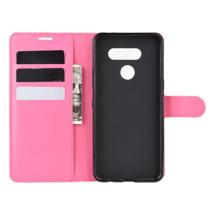 For LG K50S Litchi Texture Horizontal Flip Protective Case with Holder & Card Slots & Wallet