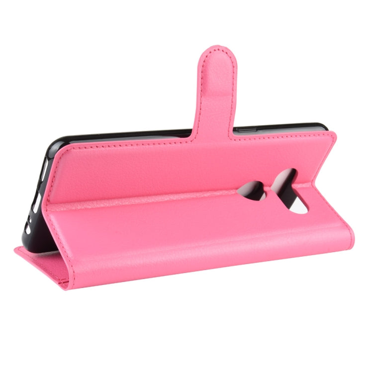 For LG K50S Litchi Texture Horizontal Flip Protective Case with Holder & Card Slots & Wallet