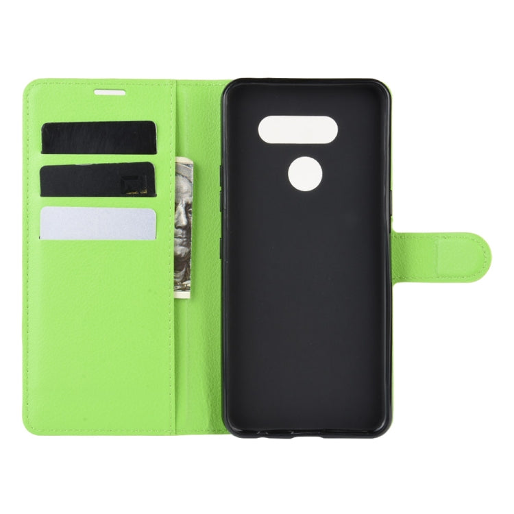 For LG K50S Litchi Texture Horizontal Flip Protective Case with Holder & Card Slots & Wallet