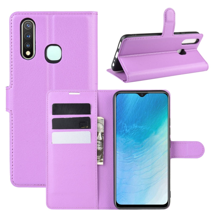 For VIVO U3/Y5s/Y19 Litchi Texture Horizontal Flip Protective Case with Holder & Card Slots & Wallet