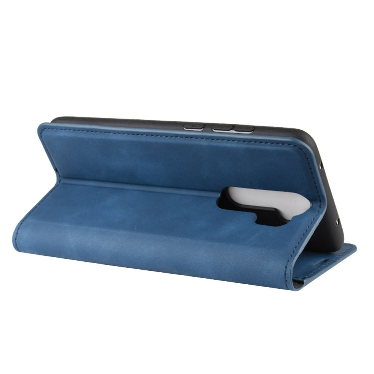 For Xiaomi Redmi Note 8 Pro Retro-skin Business Magnetic Suction Leather Case with Holder & Card Slots & Wallet