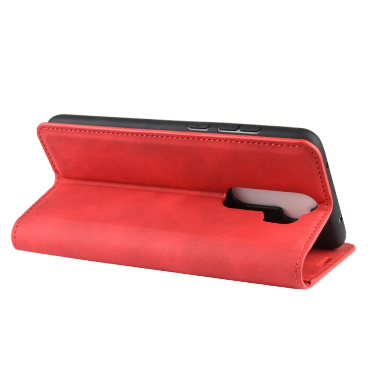 For Xiaomi Redmi Note 8 Pro Retro-skin Business Magnetic Suction Leather Case with Holder & Card Slots & Wallet