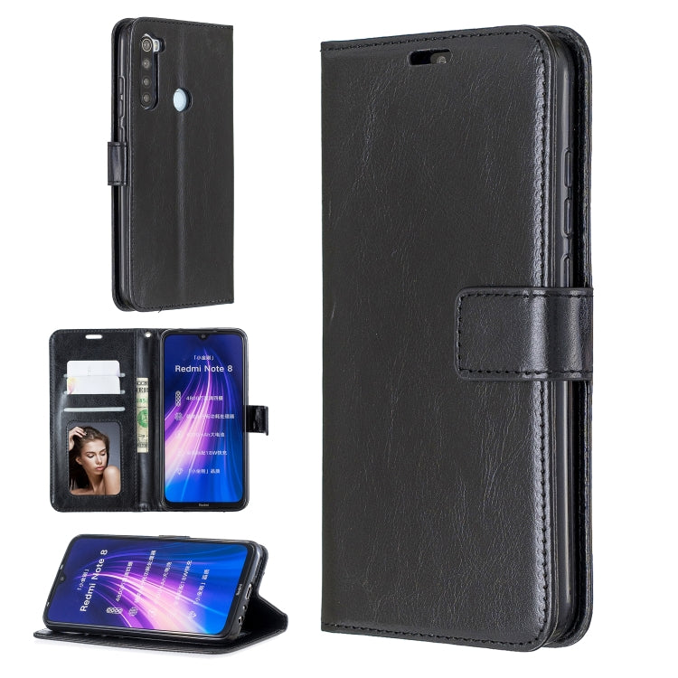 For Xiaomi Redmi Note 8 Crazy Horse Texture Horizontal Flip Leather Case with Holder & Card Slots & Wallet & Photo Frame