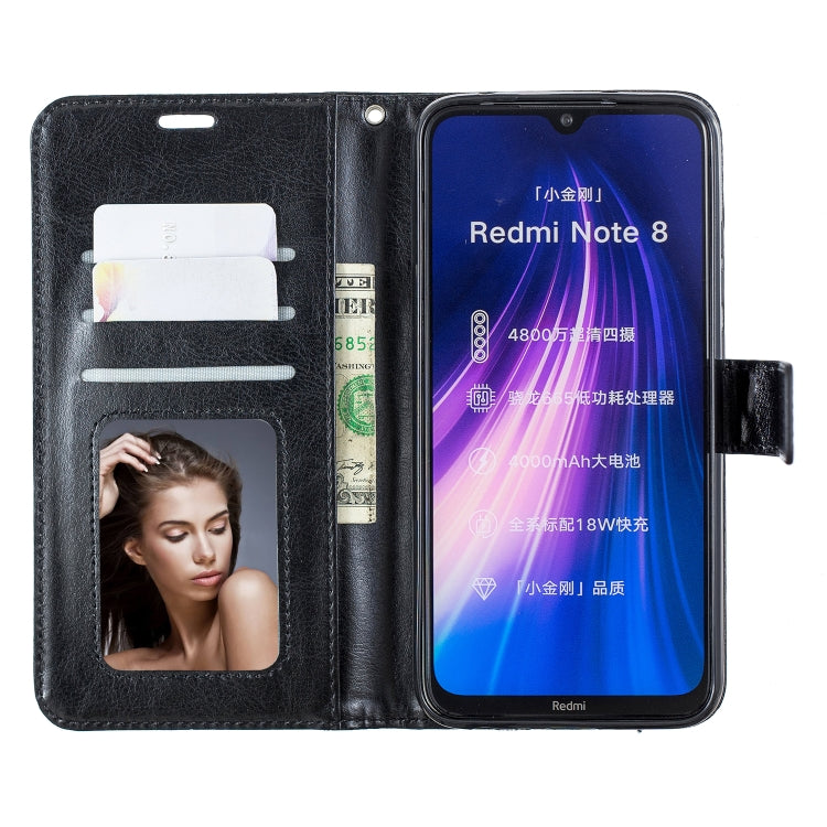 For Xiaomi Redmi Note 8 Crazy Horse Texture Horizontal Flip Leather Case with Holder & Card Slots & Wallet & Photo Frame