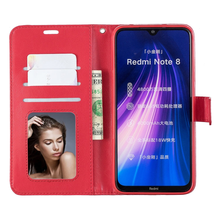 For Xiaomi Redmi Note 8 Crazy Horse Texture Horizontal Flip Leather Case with Holder & Card Slots & Wallet & Photo Frame