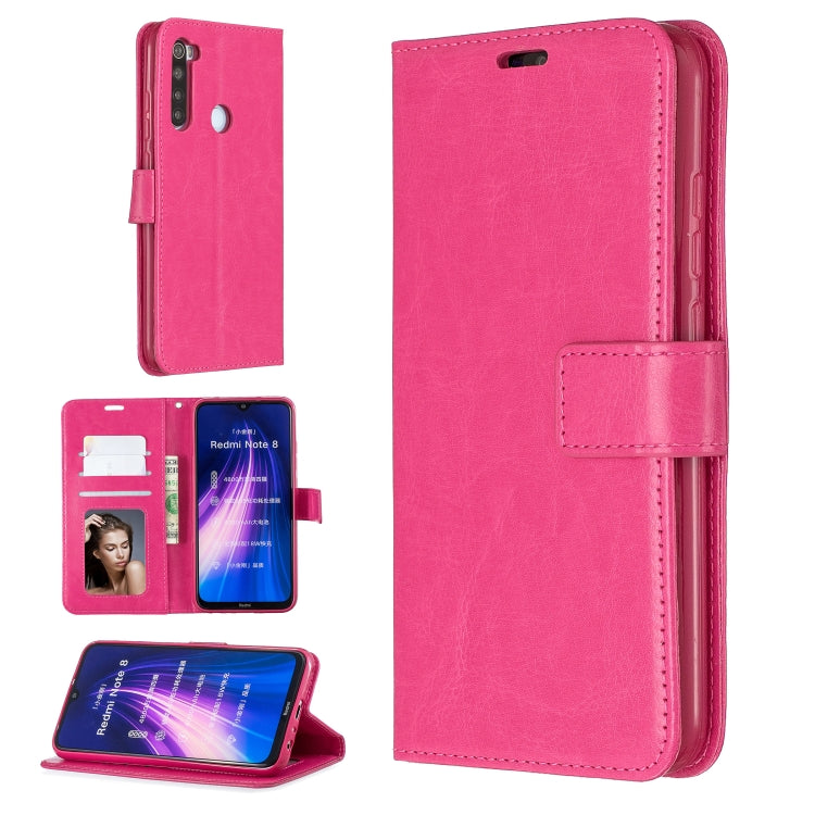 For Xiaomi Redmi Note 8 Crazy Horse Texture Horizontal Flip Leather Case with Holder & Card Slots & Wallet & Photo Frame