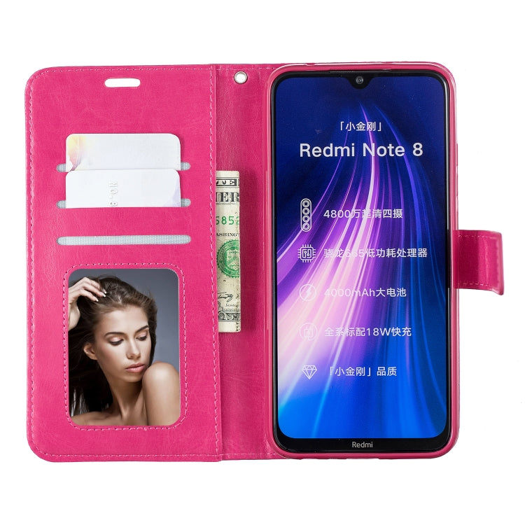 For Xiaomi Redmi Note 8 Crazy Horse Texture Horizontal Flip Leather Case with Holder & Card Slots & Wallet & Photo Frame