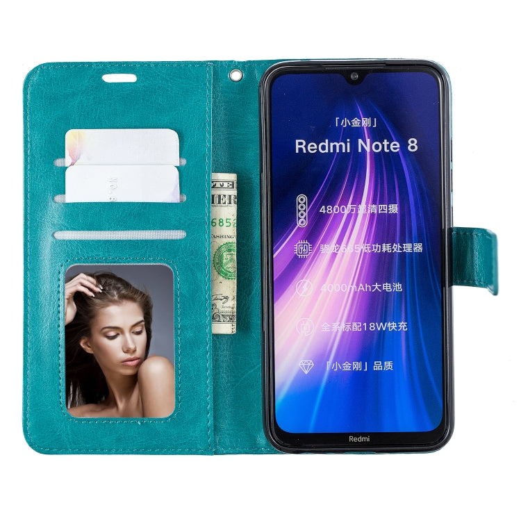 For Xiaomi Redmi Note 8 Crazy Horse Texture Horizontal Flip Leather Case with Holder & Card Slots & Wallet & Photo Frame