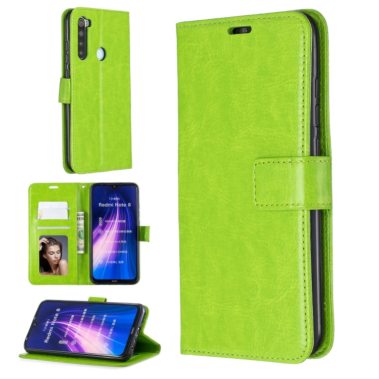 For Xiaomi Redmi Note 8 Crazy Horse Texture Horizontal Flip Leather Case with Holder & Card Slots & Wallet & Photo Frame