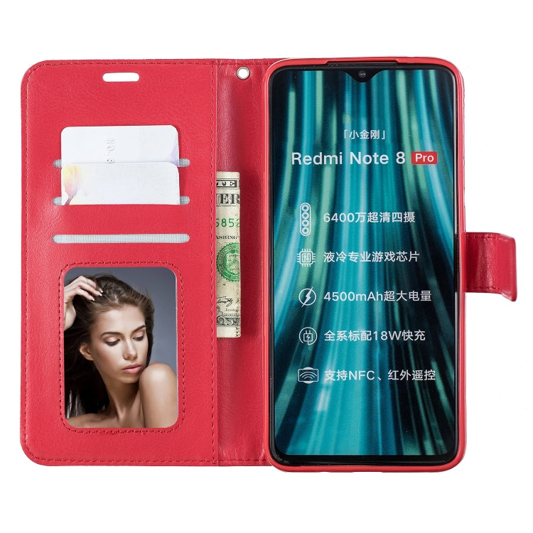 For Xiaomi Redmi Note 8 Pro Crazy Horse Texture Horizontal Flip Leather Case with Holder & Card Slots & Wallet & Photo Frame