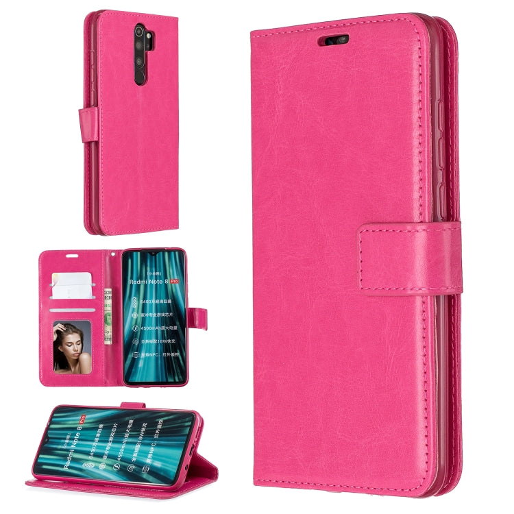 For Xiaomi Redmi Note 8 Pro Crazy Horse Texture Horizontal Flip Leather Case with Holder & Card Slots & Wallet & Photo Frame
