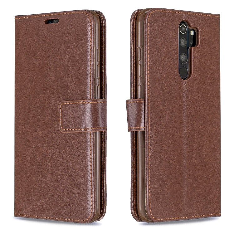 For Xiaomi Redmi Note 8 Pro Crazy Horse Texture Horizontal Flip Leather Case with Holder & Card Slots & Wallet & Photo Frame