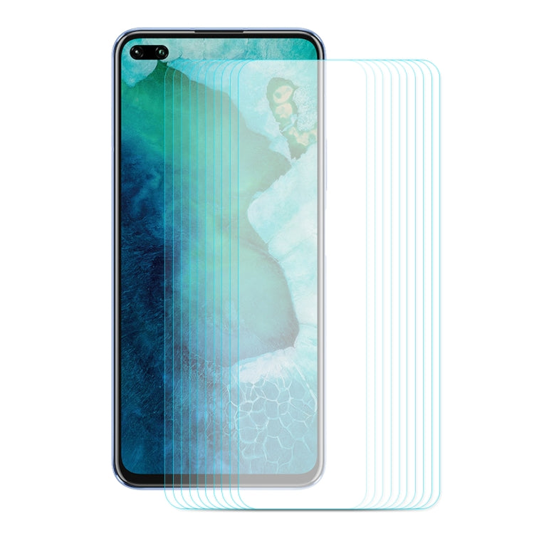 For Huawei Nova 6 10 PCS ENKAY Hat-prince 0.26mm 9H 2.5D Curved Edge Tempered Glass Film