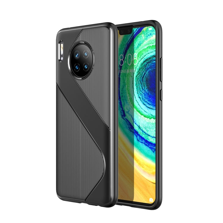 For Huawei Mate 30 S-Shaped Soft TPU Protective Cover Case