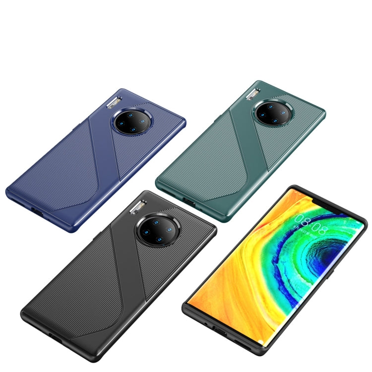 For Huawei Mate 30 Pro S-Shaped Soft TPU Protective Cover Case(Green)