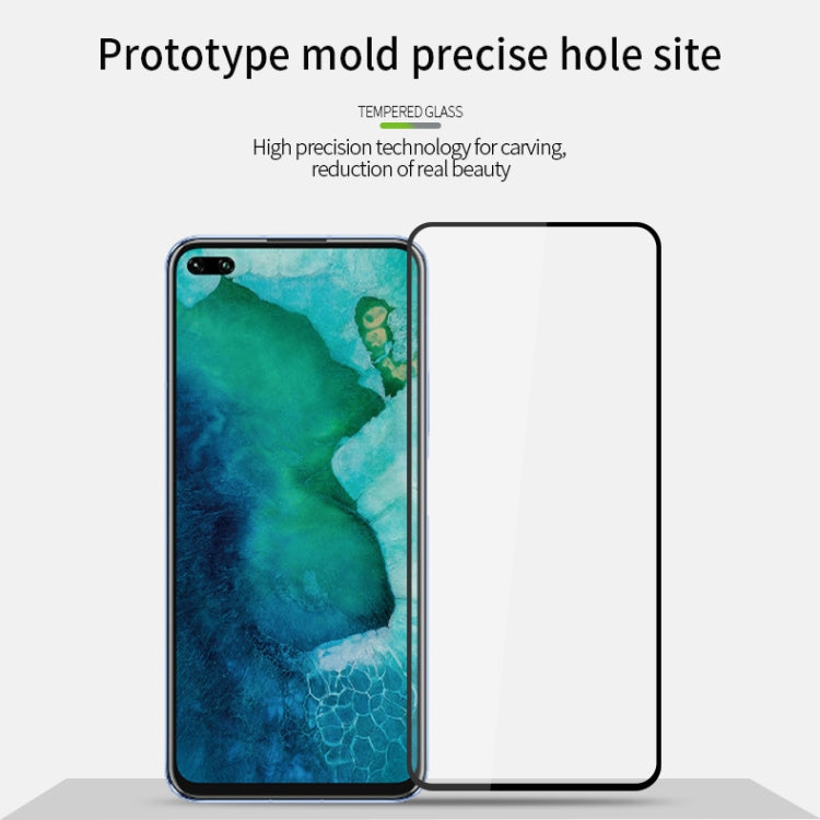 For Huawei Honor V30 MOFI 9H 2.5D Full Screen Tempered Glass Film(Black)
