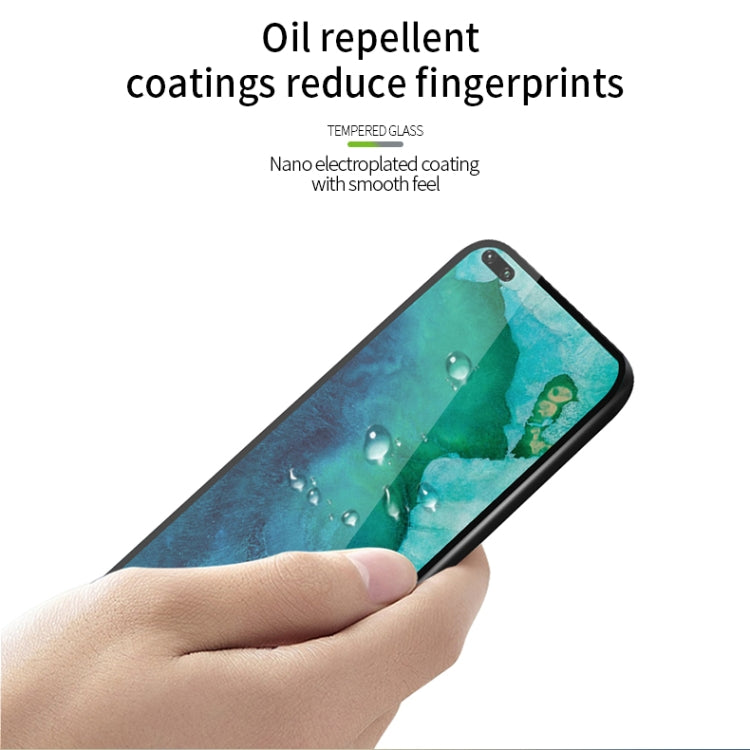 For Huawei Honor V30 MOFI 9H 2.5D Full Screen Tempered Glass Film(Black)