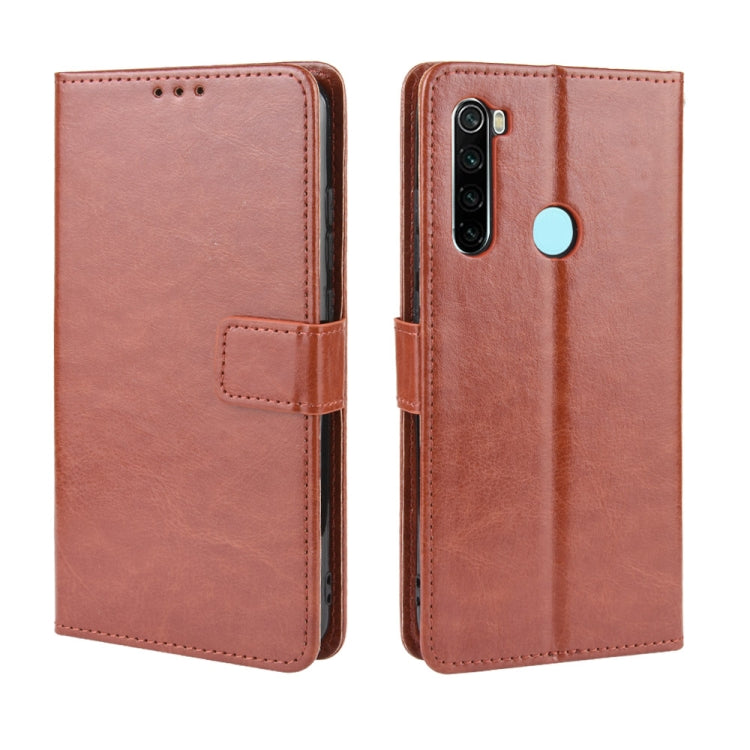 For Xiaomi Redmi Note 8T Retro Crazy Horse Texture Horizontal Flip Leather Case with Holder & Card Slots & Photo Frame