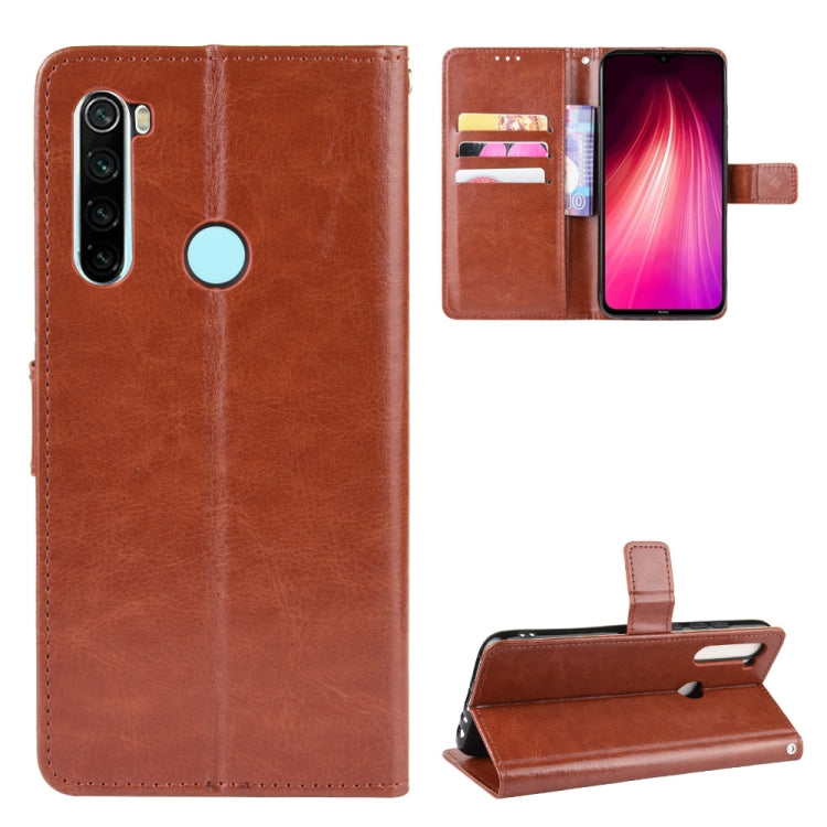 For Xiaomi Redmi Note 8T Retro Crazy Horse Texture Horizontal Flip Leather Case with Holder & Card Slots & Photo Frame