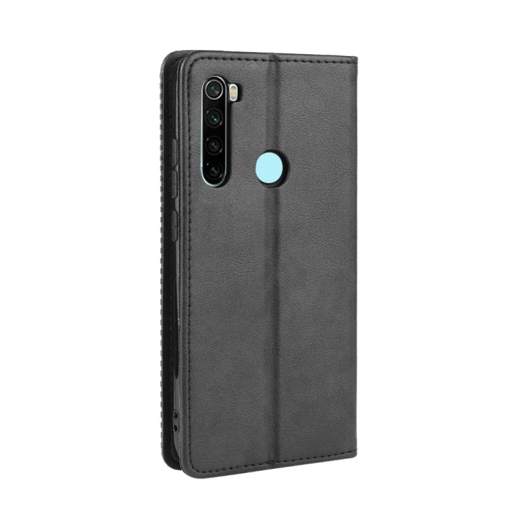 For Xiaomi Redmi Note 8T Magnetic Buckle Retro Crazy Horse Texture Horizontal Flip Leather Case with Holder & Card Slots & Photo Frame