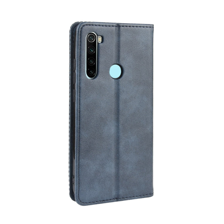 For Xiaomi Redmi Note 8T Magnetic Buckle Retro Crazy Horse Texture Horizontal Flip Leather Case with Holder & Card Slots & Photo Frame
