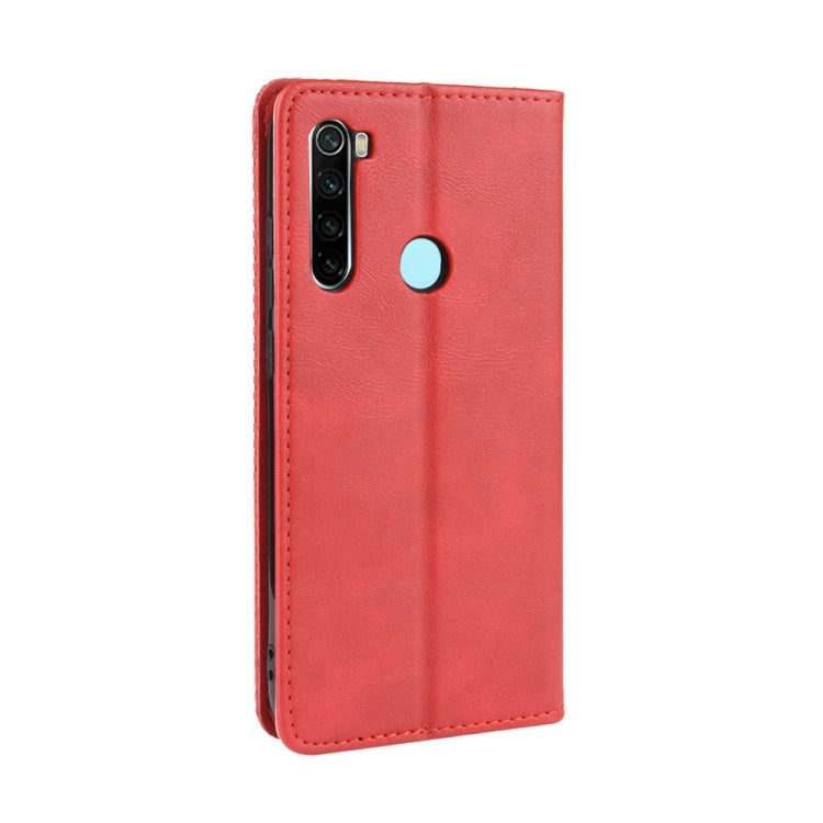 For Xiaomi Redmi Note 8T Magnetic Buckle Retro Crazy Horse Texture Horizontal Flip Leather Case with Holder & Card Slots & Photo Frame